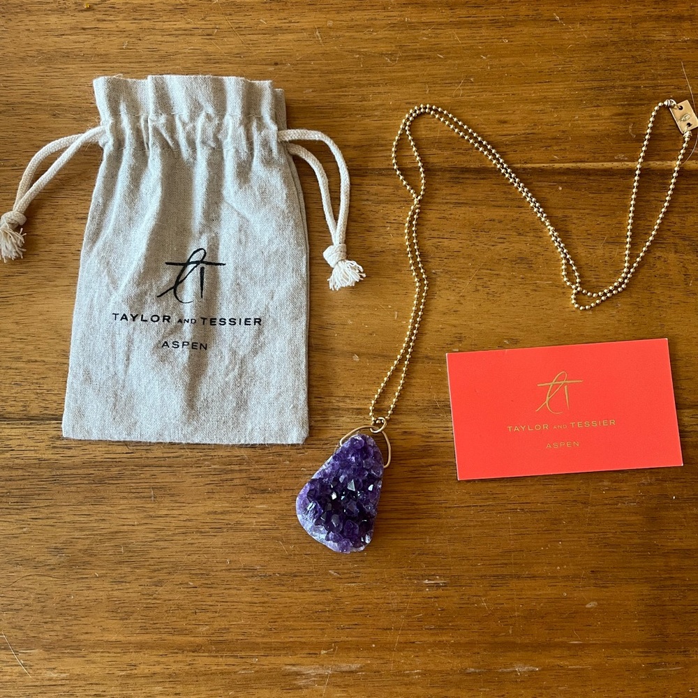 Taylor and Tessier Amethyst pendant necklace